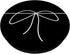 Bow Knot Line Art Minimalist Black and White PopSockets Grip for Phones and Tablets