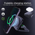 Foldable 3 in 1 Wireless Charger, Lightweight Portable Charging Station for iPhone 15 14 13 12, Compatible with