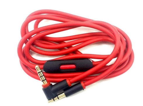 Replacement Audio Cable Cord with In-line Microphone for Beats Solo 2, Solo 3, Studio 3, Pro, Detox, Wireless, 4.6 FT