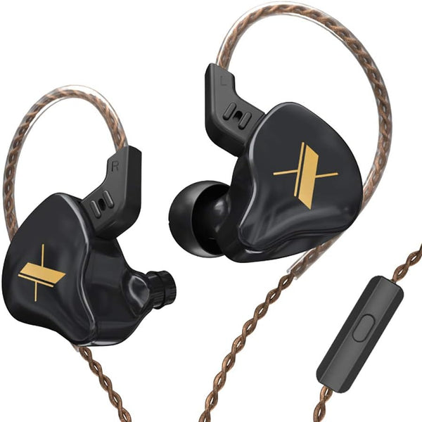 KZ EDX in-Ear Monitors, HiFi Stereo Stage/Studio IEM Wired Noise Isolating Sport Earphones with Detachable Cable 2Pin