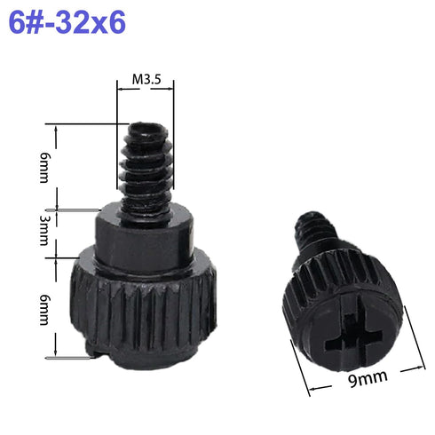 Mougerk 6-32 (10PCS) Computer Case Thumb Screws Computer Case Screws