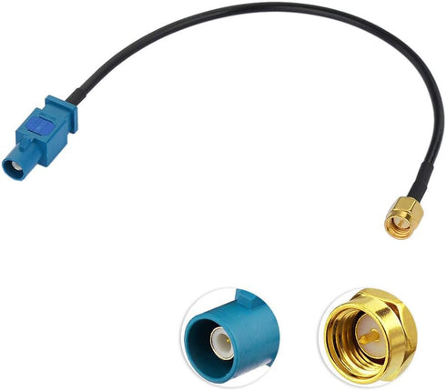 BINGFU Fakra Z Male to SMA Male Vehicle Antenna Adapter Cable 30cm 12