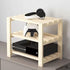 Solid Wood Multi-Layer Wireless Router Rack, Desktop Storage for Network TV Set-top Box, Key Remote Control