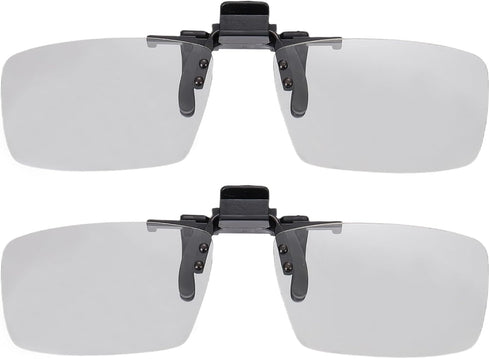 MECCANIXITY Polarized Clip-on 3D Glasses, Passive Circular 3D Viewing Glasses Frame for