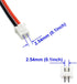 5 Pairs JST-XH 2.54mm 1S 2 Pin Balance Plug Lead Socket Male and Female Connector with Silicone Wire Cables