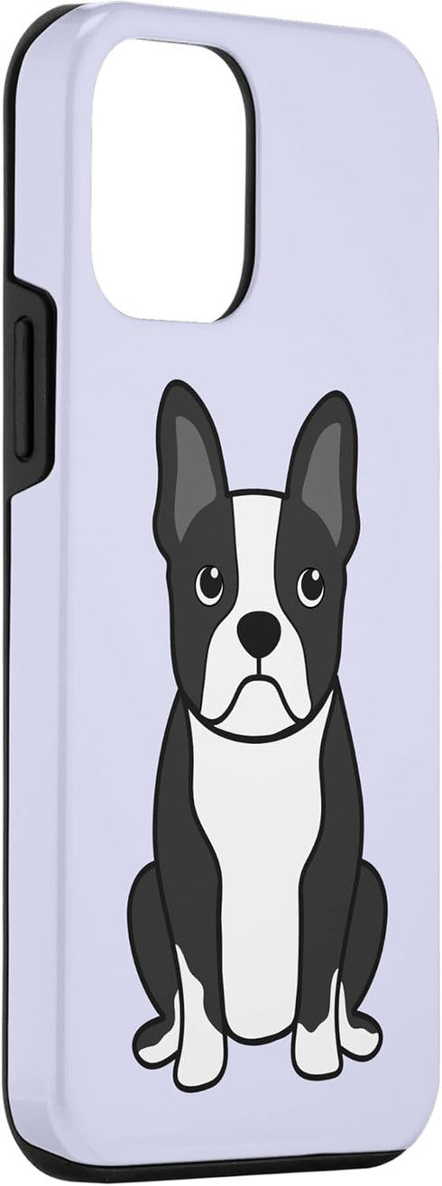 Purple Art Boston Terrier iPhone 12 Mini Case - Perfect Gift for Baby Dog Lovers!
