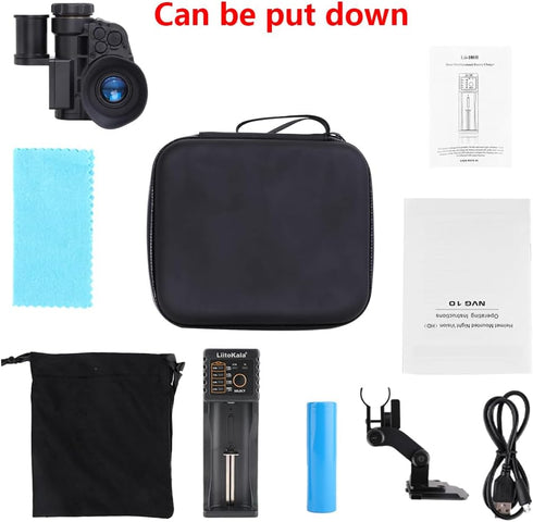 Zipper Waterproof Protective Box, EVA PU Travel Carrying Case Compatible with NVG10 Kit, Portable Storage Bag