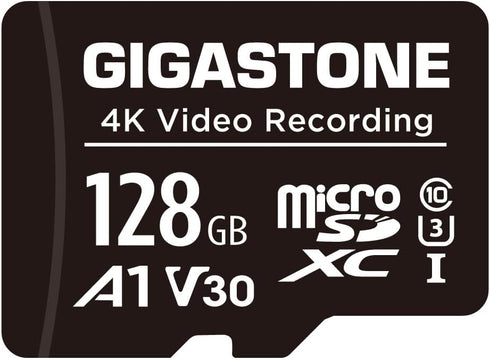 Gigastone 128GB Micro SD Card A1 V30 1-Pack, 4K Video Pro, Security Camera,