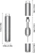 SAMIQU 2-in-1 Kit(Set 2) SIM Card Removal Tool with Cleaning Brush EDC Keychain Tool for Phone and Earbud Cleaning