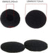 Lsgoodcare 50Pcs Soft Foam Earbud Headphone Ear Pads Replacement Tips for Earphone Headset, Black Color