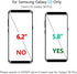 KIOMY Clear Case for Samsung Galaxy S8, Shockproof Bumper Protective Back Cover with Airbags Corners, Glitter.