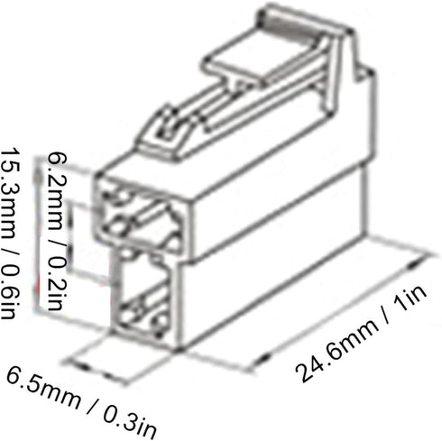 T Type Power Plug Cable Connectors Set, 2 Power Plug Fit for FT 7800R FT 8800R FT 8900R