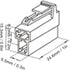T Type Power Plug Cable Connectors Set, 2 Power Plug Fit for FT 7800R FT 8800R FT 8900R