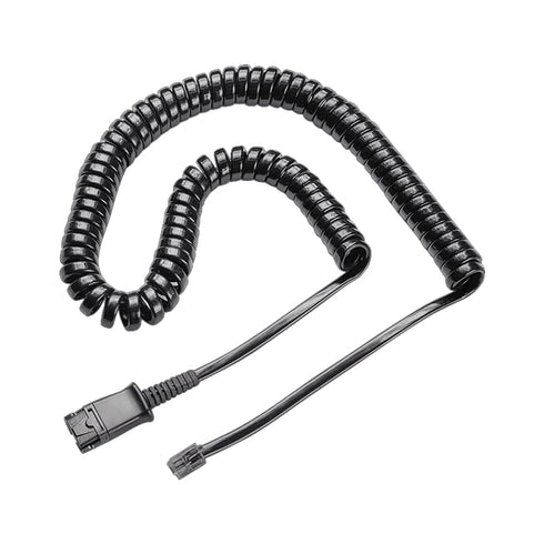 TruVoice U10P-S Adapter for Plantronics and TruVoice Quick Disconnect Headsets - RJ9 Jack Compatible with Yealink