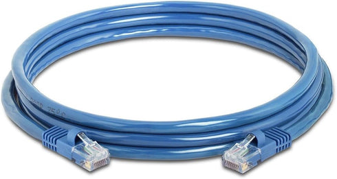 Cmple Cat5e Ethernet Cable 7 ft, 350 MHz UTP Patch Cord, 1Gbps Network LAN, RJ45 Connectors, Blue