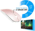 Rechargeable Bluetooth Mouse, Wireless for MacBook/MacBook Air/Pro/iPad, Laptop/Notebook/PC/iPad/Chromebook (Pink)