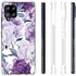 Slim Flexible TPU Case for Samsung Galaxy A42 5G, Shock Absorption Rubber Cover for Girls Women, Purple Flower