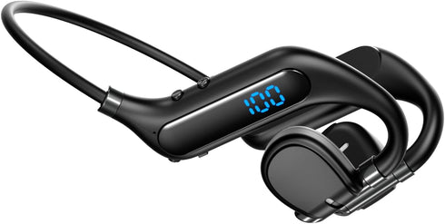 Bone Conduction Headphones Bluetooth Open Ear, Wireless On Ear Headphones with Up to 38 Hours Playtime