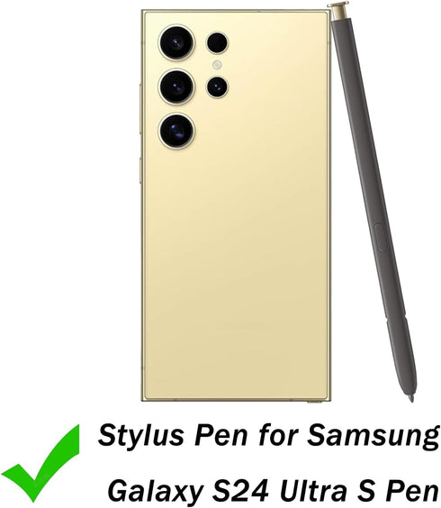 2 Pack Galaxy S24 Ultra S Pen Replacement for Samsung Galaxy S24 Ultra 5G Stylus Pen, Yellow Gold