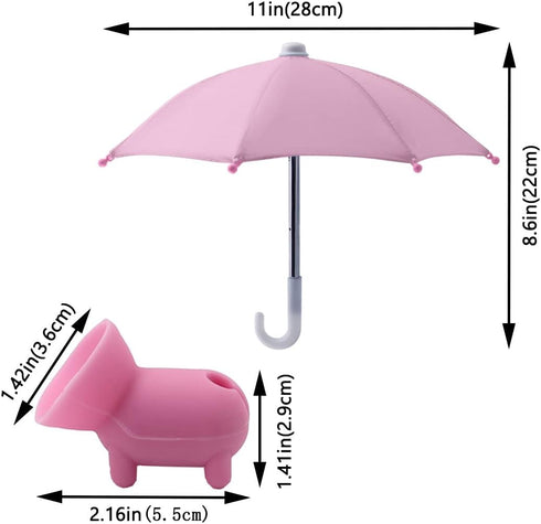 Phone Umbrella for Sun - Cell Phone Umbrella Sun Shade Suction Cup Stand, Mobile Phone Holder with Universal Adjustable Anti-reflective Glare Blocking for Outdoor