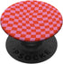 Classic Wavy Checkered Pink Red Checkerboard PopSockets Standard PopGrip