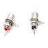 Red&Black Chassis Panel Mount Female Socket RCA Phono Solder Connector - Pack of 10