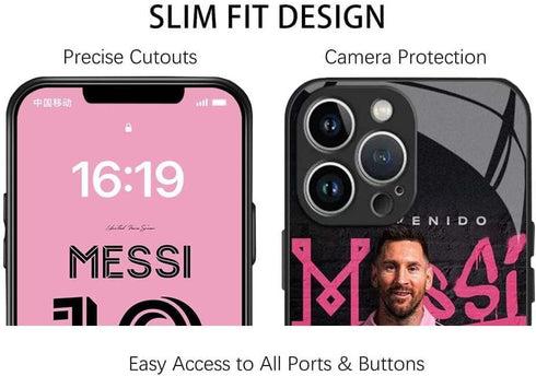 ZERMU iPhone 14 Pro Max Case, Lione-l Mess%i Inter Soccer Miam-i #10, Soft Shockproof TPU Bumper, Full Protection 6.7"