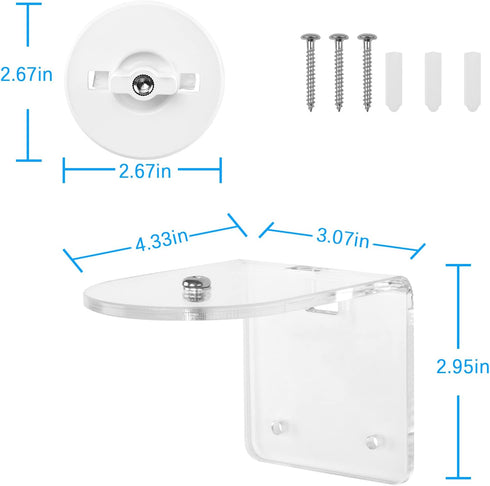 Wall Mount for TP-Link Tapo C210/C200 and Kasa Indoor Pan/Tilt Smart Security Camera Bracket/Holder