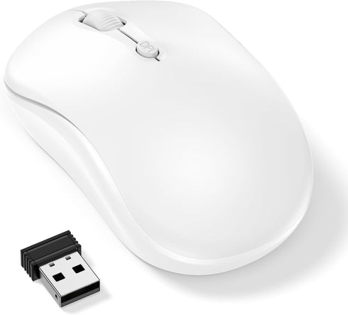 Inibak Wireless USB Mouse, 2.4GHz Wireless Computer Mouse for Laptop, Mac, PC, Desktop,