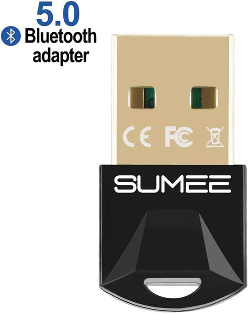 USB Bluetooth 5.0 Adapter Dongle, Wireless Transmitter Receiver for PC, Laptop, Desktop, Stereo Music, Skype Call,