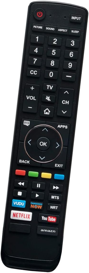 EN3139H Replacement Remote for Hisense TV Models 65H9030E, 65H9DPLUS, 65H9E, 65H9EPLUS, 65H9040E, 55H9080E,