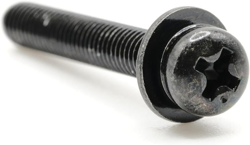 Replacement Screws 1 Set of Metric Screws (Model RS-198299) Pan Head - Philips Drive - Black Plated (Pack of 6)