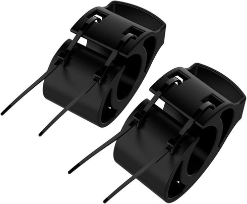 2-Pack Bicycle Handlebar Mount Bracket Kit with Zip Ties for Garmin Forerunner, Approach, Fenix Watches
