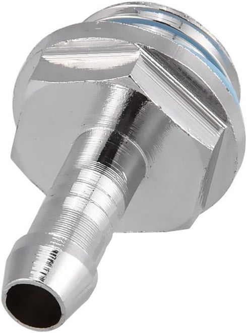 Wendry PC Water Cooling Barb Fitting, G1/4 Thread Barb Connector for Computer Cooling System, Pack of 6