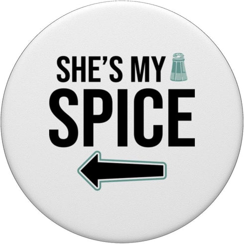 My Spice My Recipe - Funny Couple Matching PopSockets Standard PopGrip