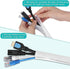 20ft - 1 inch White Cable Sleeve, Cable Organizer for Desk PC, Wire Protector Cover for Home Office