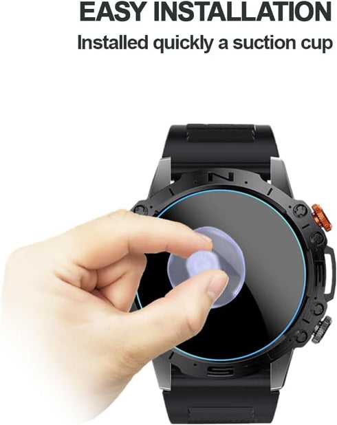 Screen Protector Compatible for ST19 1.43'' Smartwatch, 9H Tempered Glass Protective Film Compatible for SIEMORL ST19 / LIGE ST19 / ESFOE ST19 / LIGE K59 1.43 Inches Smart Watch (3PCS)