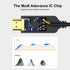 3ft, 2-Pack 4K UHD(4K, 2K, 1080P) Thin DisplayPort to HDMI Cable Display Port DP to HDMI Cable Adapter Male Cord
