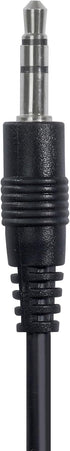 3.5mm Male AUX Audio Jack Cable to USB 2.0 Adapter Cord for Wireless Bluetooth Headphones, Black