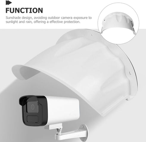 HOMSFOU Universal Camera Shelter Backup Camera Rain Shield Outdoor Security Camera Cover Security Camera Housing