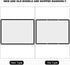Eboxer 60 Inch, 4:3, Projector Screen, Foldable, Double Sided, for Home Theater Indoor Outdoor, Wall Mount or Frame
