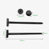 Generic (20PCS) Nylon Universal Cable Tie Buckle Self-Locking Zip Ties with Button Clip Head for Car Bumper Mount