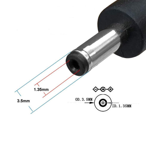 USB to DC 3.5mm Cable, 1m/3.3ft 5V DC Power Cord USB Male to DC 3.5mm x 1.35mm Male Barrel Jack Plug Adapter Connector
