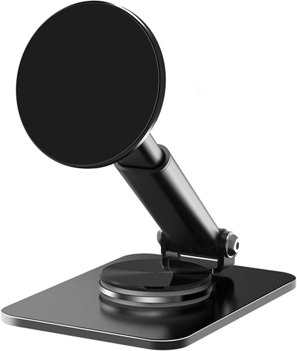 Magnetic Phone Stand Compatible with MagSafe, 360° Rotation Base, Adjustable Height, Aluminum Stand for iPhone 15 14 13
