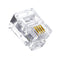 RJ11 Connectors 25 Pack, 6P4C Plug Telephone Modular Plug Phone Jack Adapter for Telephone Cord Connector