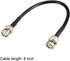 uxcell RG58 Coaxial Cable, BNC Male to BNC Male Connectors, 50 Ohm, 8 Inch