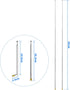 BINGFU 6 65cm (2-Pack) Sections Telescopic AM FM Antenna Portable Radio Antenna Replacement Compatible with Indoor