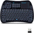iPazzPort Bluetooth Mini Keyboard (IR Learning) Touchpad Mouse, Backlit 2.4GHz Wireless Keypad Remote Controller