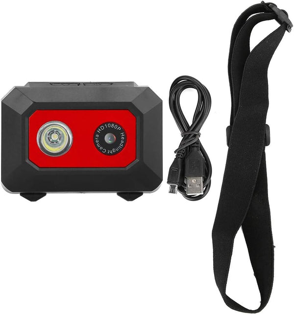 Sonew 1080P Sports Camera, Head-Mounted Action Video Camcorder DVR Recorder (Red)