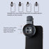 52mm Clip-on Phone Camera Lens Filter, 3 in 1 Lens Filter Kit, CPL Lens + Macro Lens + Star Lens for Smartphones